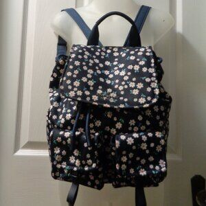 KATE SPADE FLORAL NYLON BACK PACK EUC